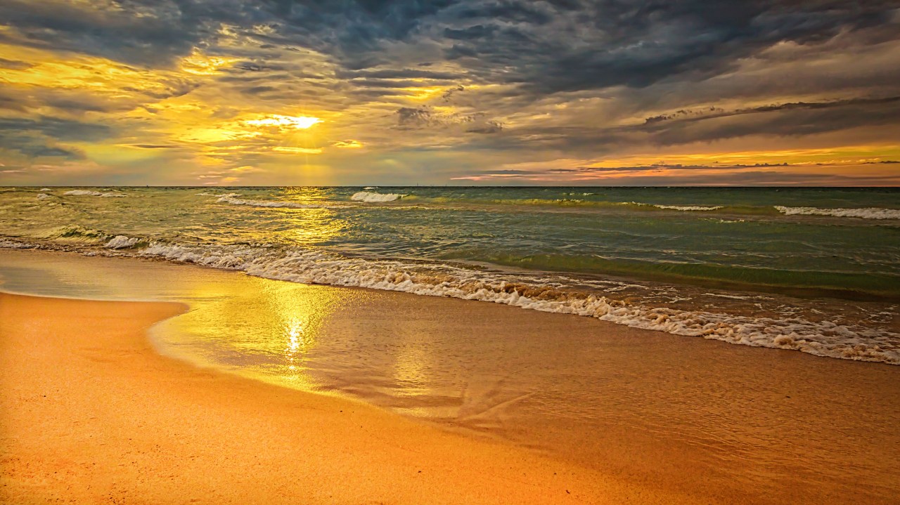 Late Sun Above Lake Michigan