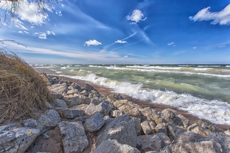 March Winds at Lake Michigan