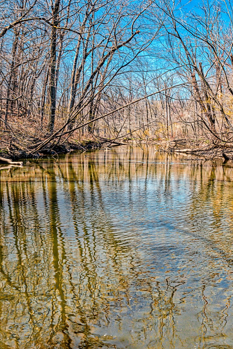 Mid-River in Mid-April