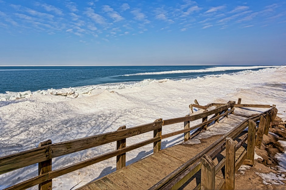 Ramp to Beach in March