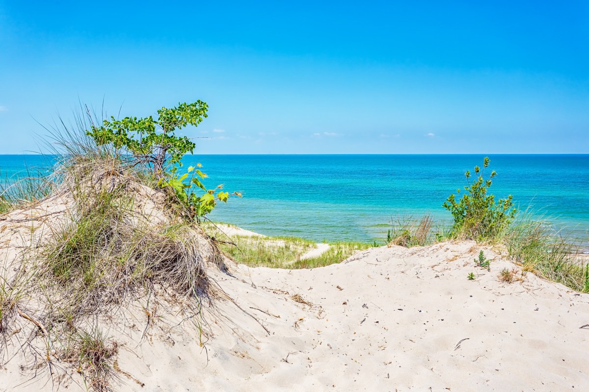 A Fine Day at Lake Michigan