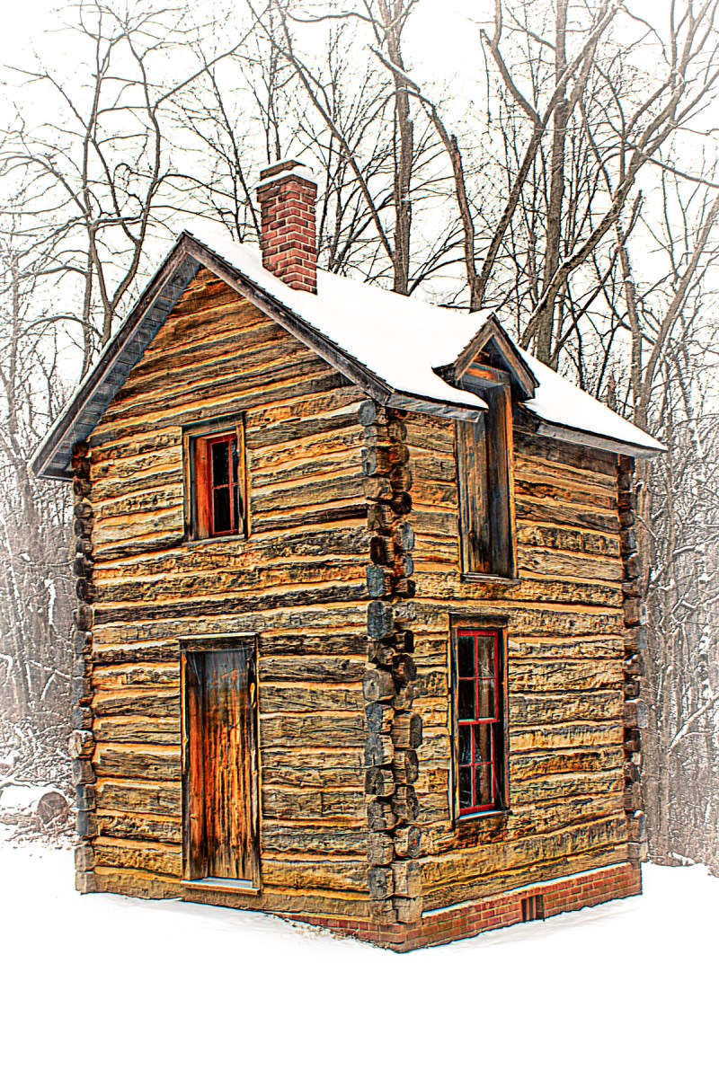 Cabin in Snow