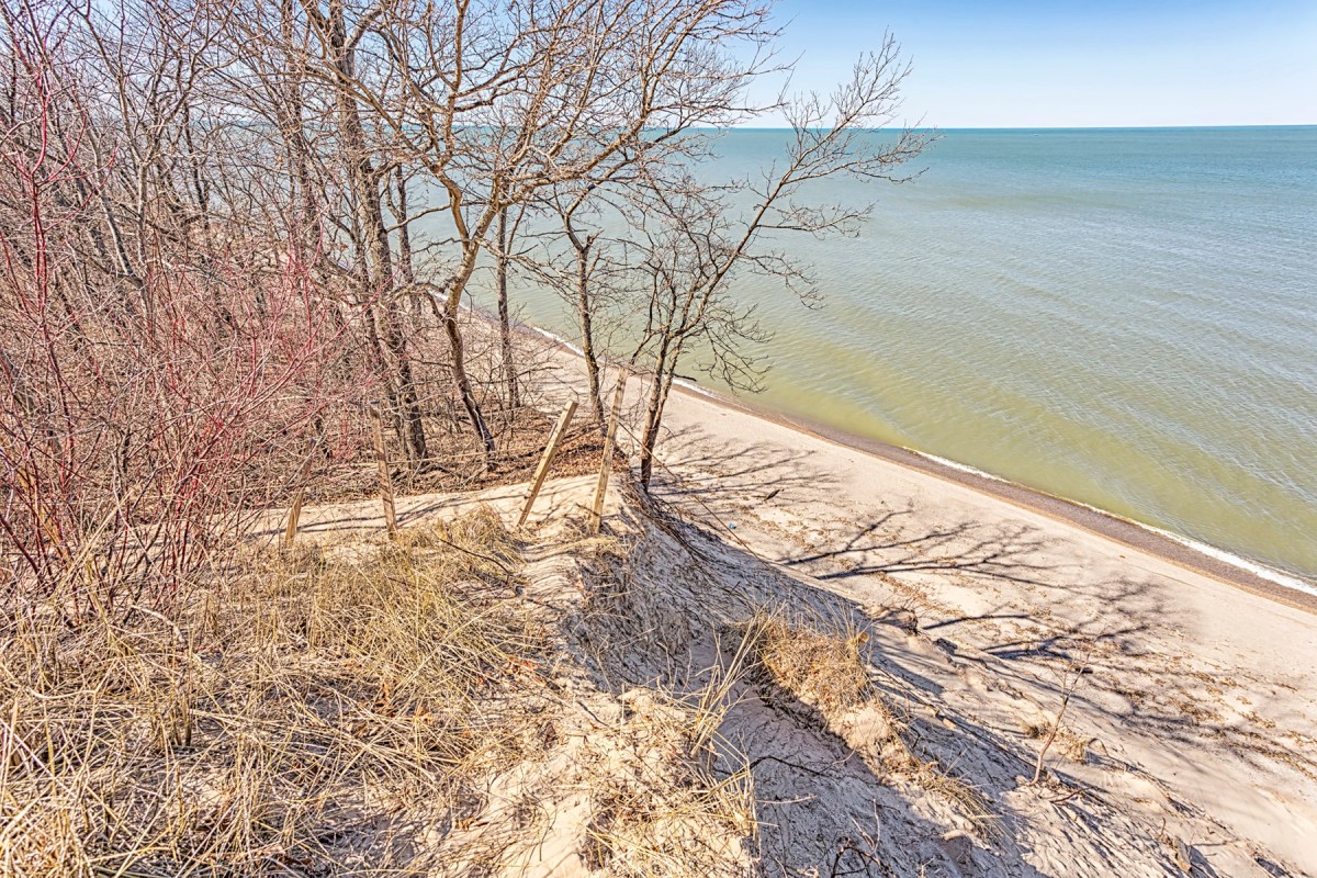 Eroded End of Path at Mt. Baldy Beach