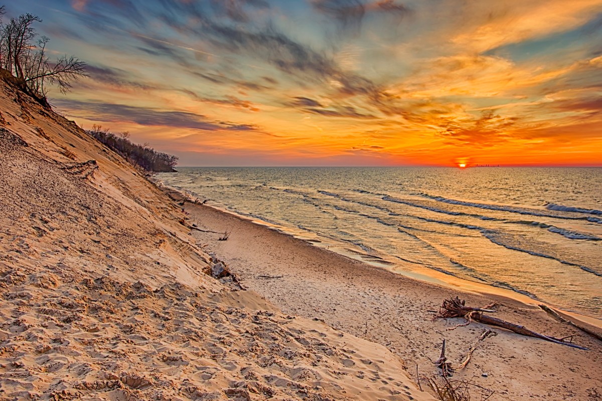 Earth Day Sunset at Central Beach