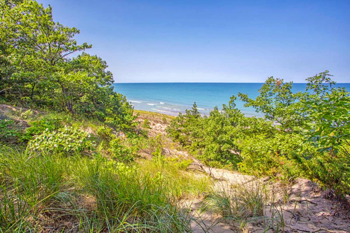 Lake Beneath Clear Skie
